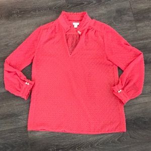 J Crew Pink Blouse